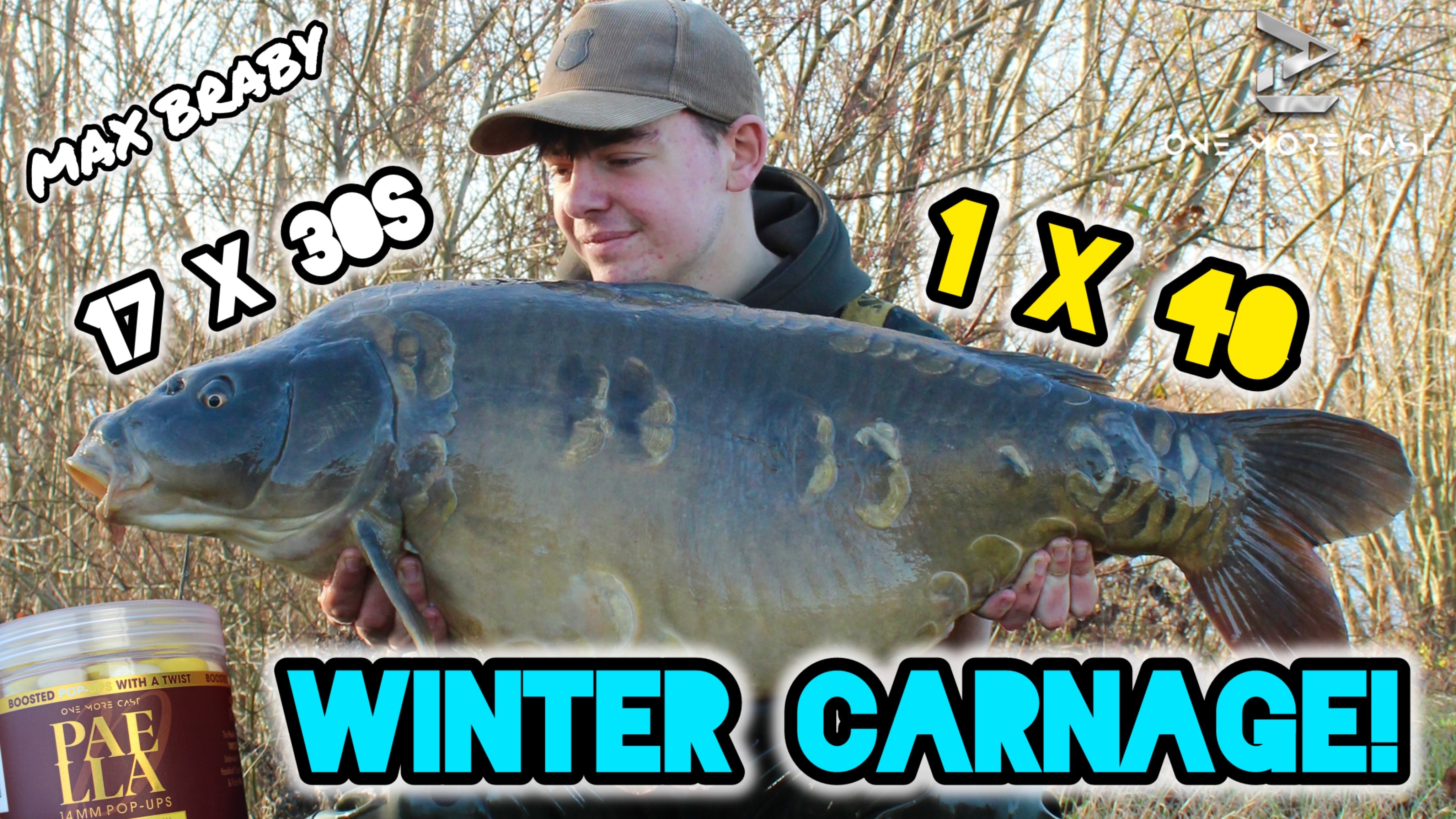 epic winter carp catch max braby