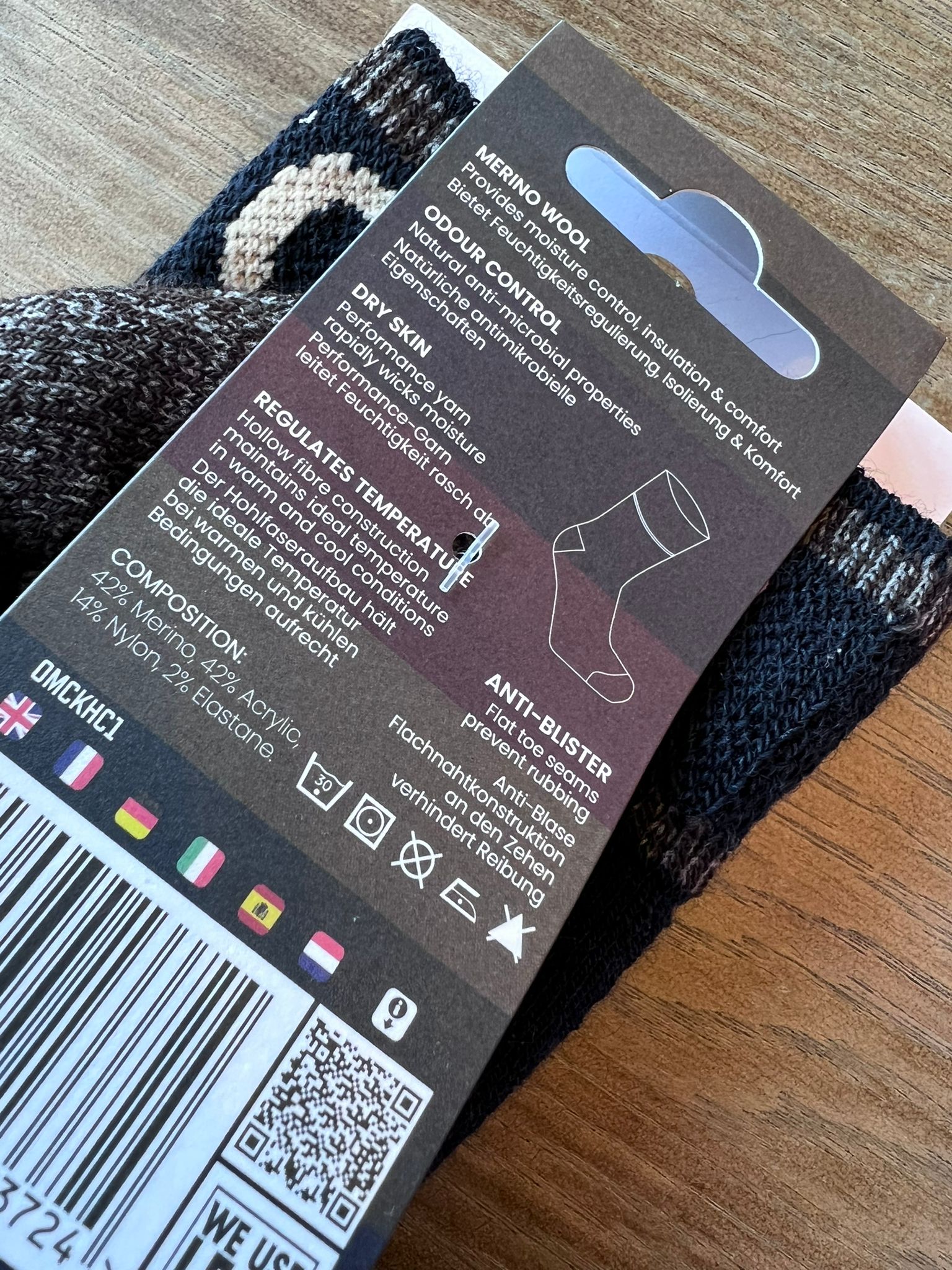 Knotting Heel Merino Wool Sock