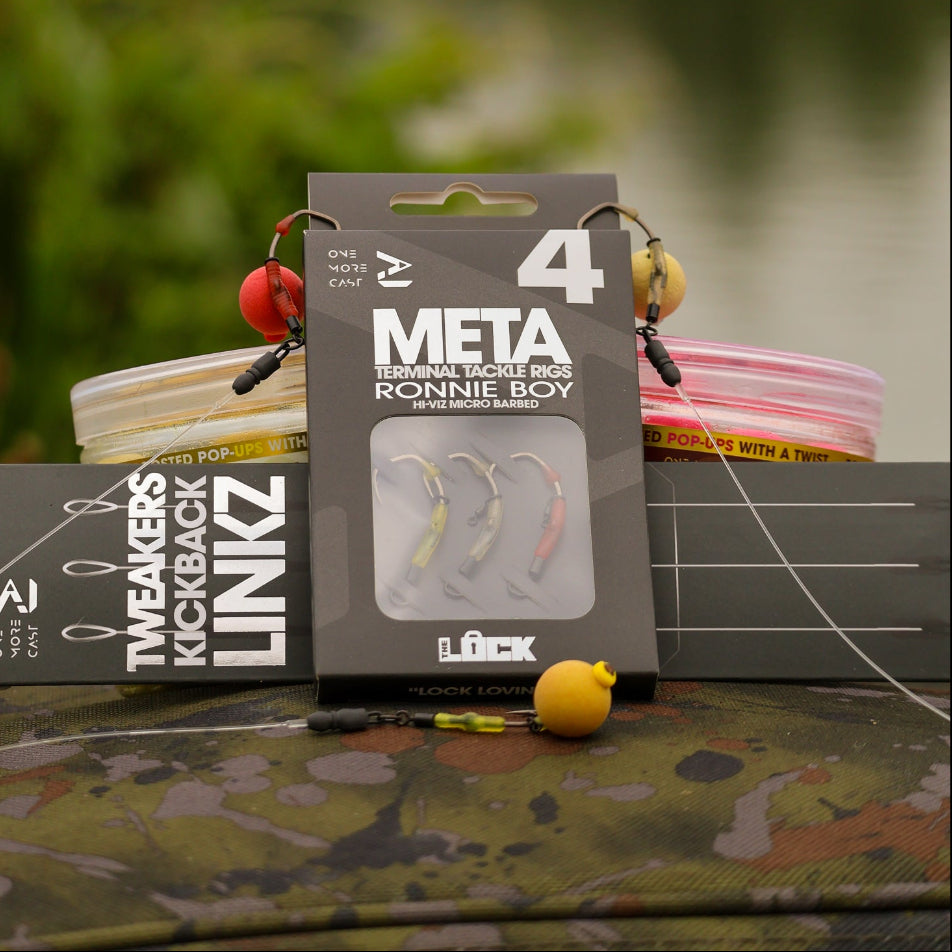 OMC One More Cast META Lock Hook Ronnie Boy Hi Viz micro barbed barbless size 6 4 2