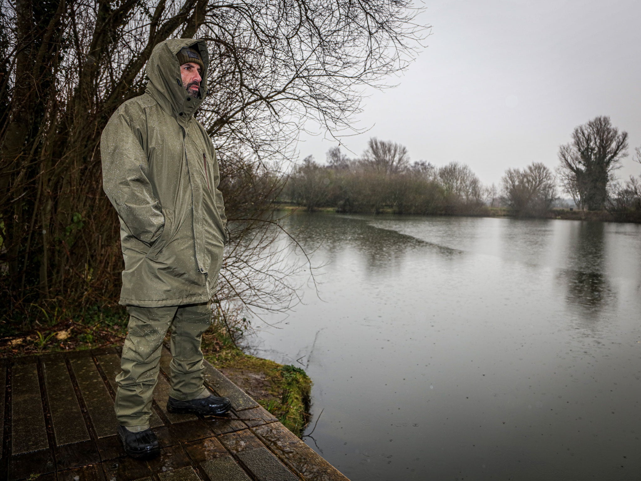 Forest Green Mrigal Spring Water Resistant Jacket