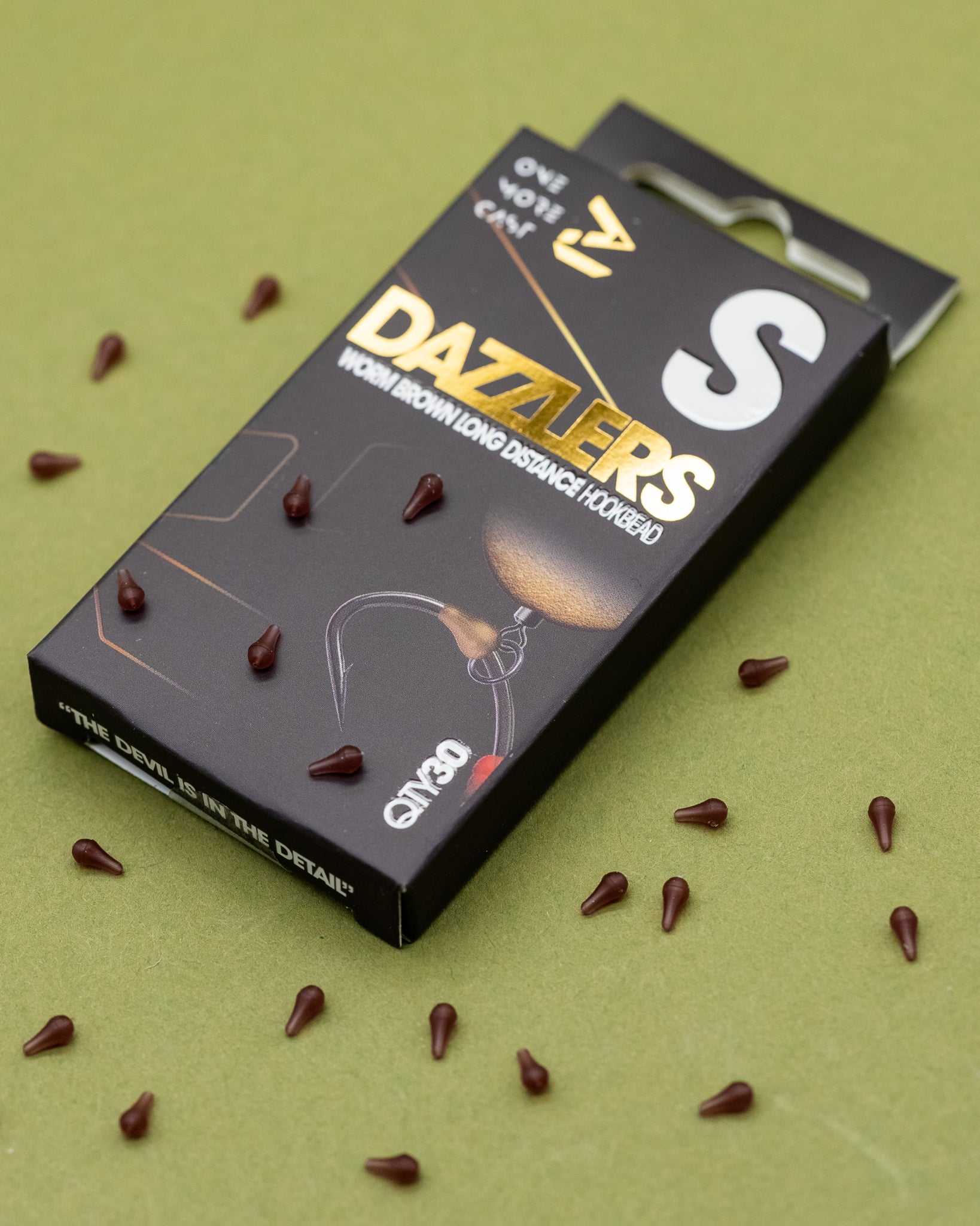 Dazzlers Worm Brown Long Distance Hookbead