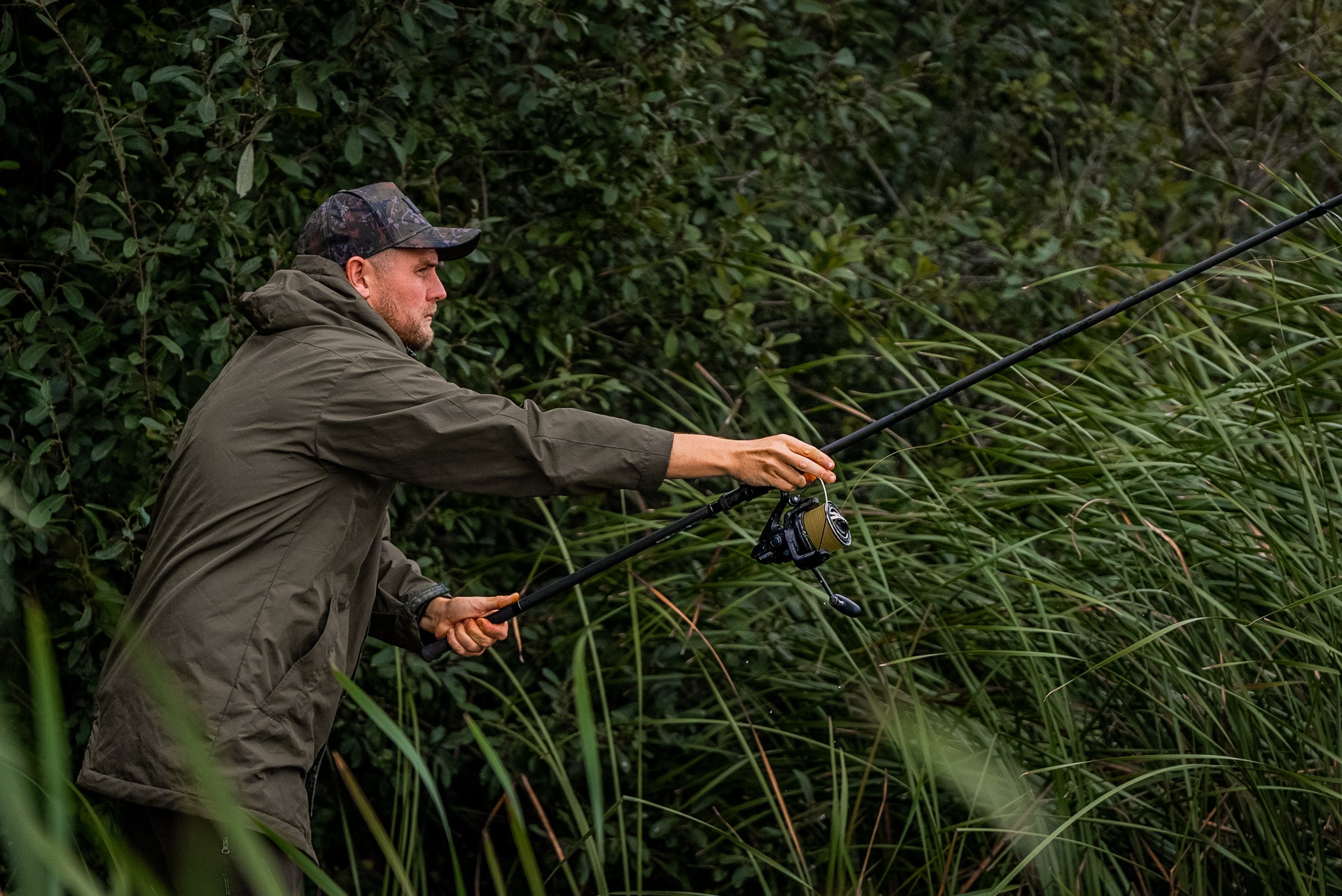 Forest Green Mrigal Spring Water Resistant Jacket