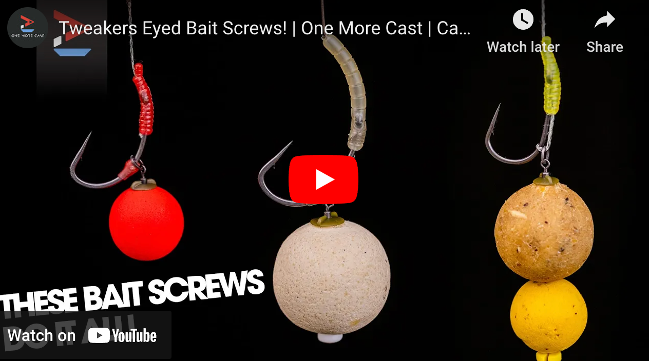 Tweakers Eyed Bait Screws! One More Cast Carp Fishing ONE MORE CAST