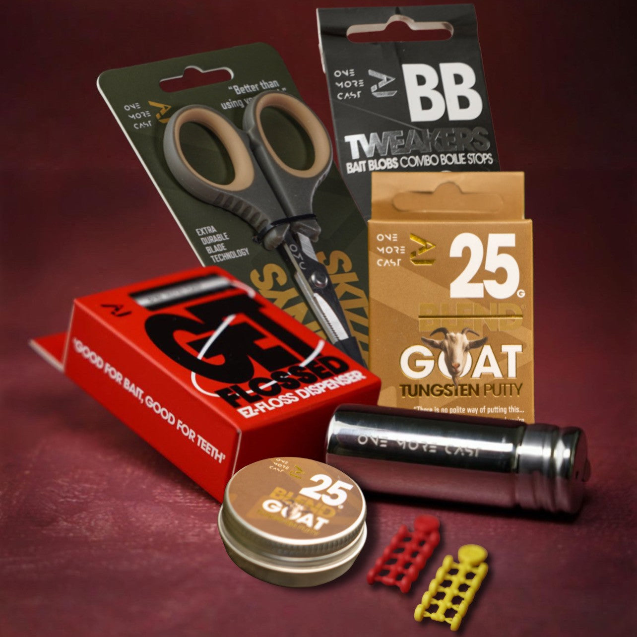 OMC ONE MORE CAST PUTTY SKIZZA FLOSS BAIT BLOB SCISSORS