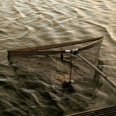 OMC ONE MORE CAST BLACK PEARL LANDING NET 42 CAMO MESH