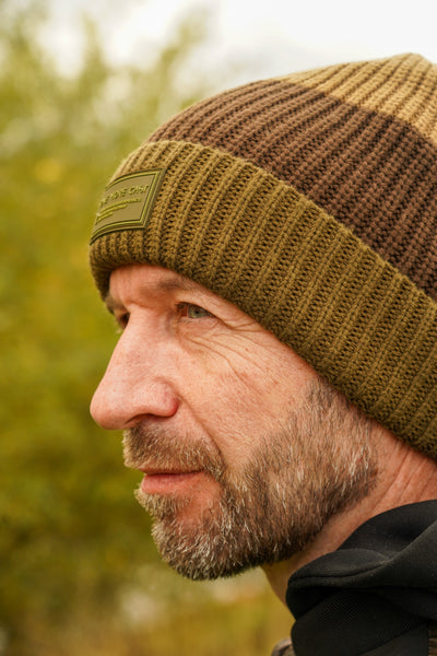 Three Wraps Striped Beanie