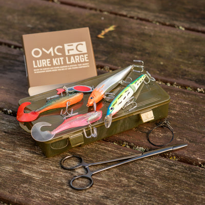 OMC FC LURE SPIN JIG COMBO SPINNER SPINNING BRAID ROD REEL ONE MORE CAST KITS TACKLE BOX FORCEPS WIRE TRACE