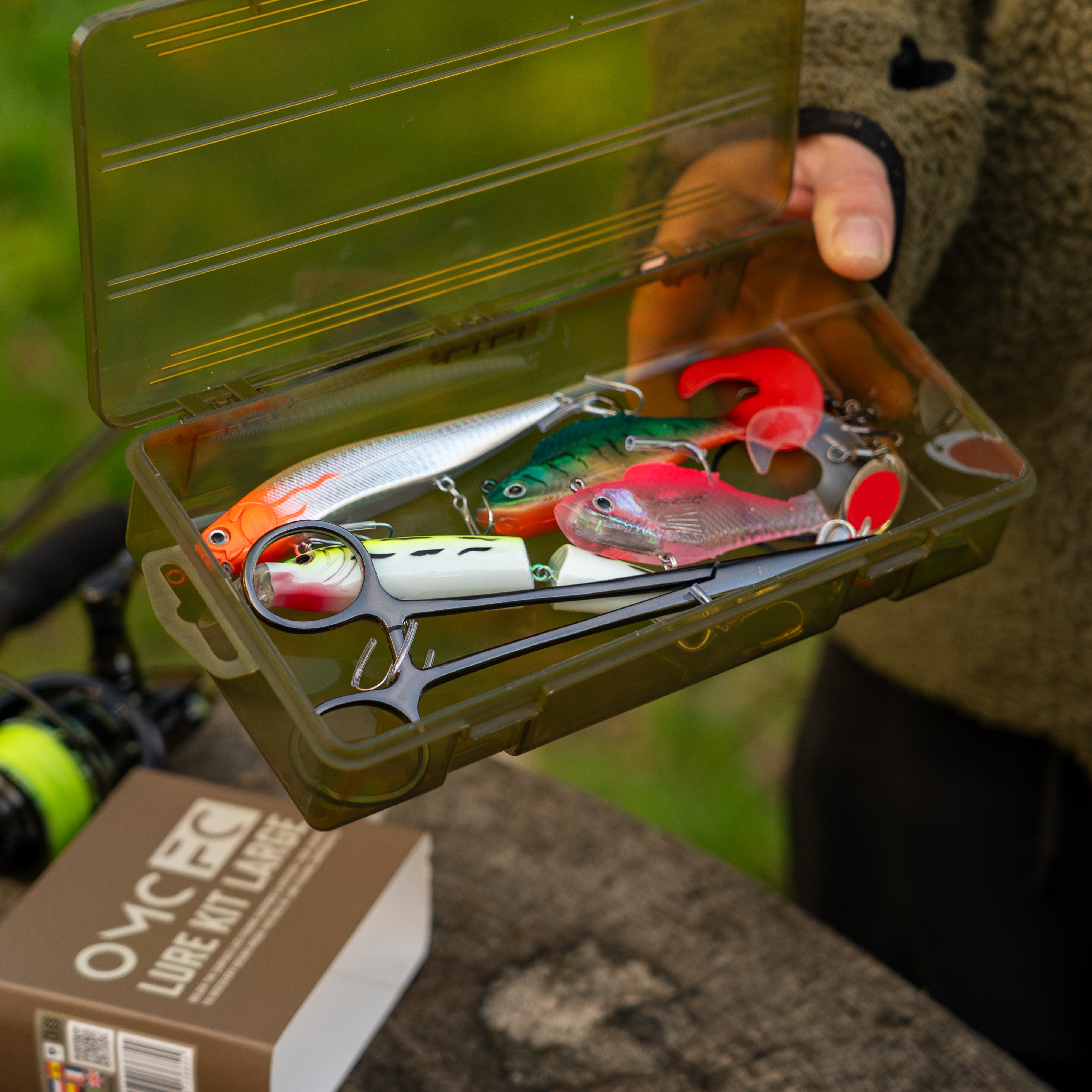 OMC FC LURE SPIN JIG COMBO SPINNER SPINNING KITS TACKLE BOX FORCEPS WIRE TRACE ONE MORE CAST