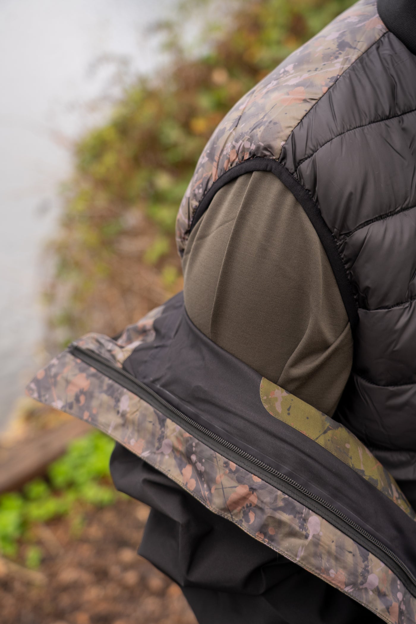 OMC Date Knight Splash Camo Waterproof Jacket Outdoors Camping All Weather