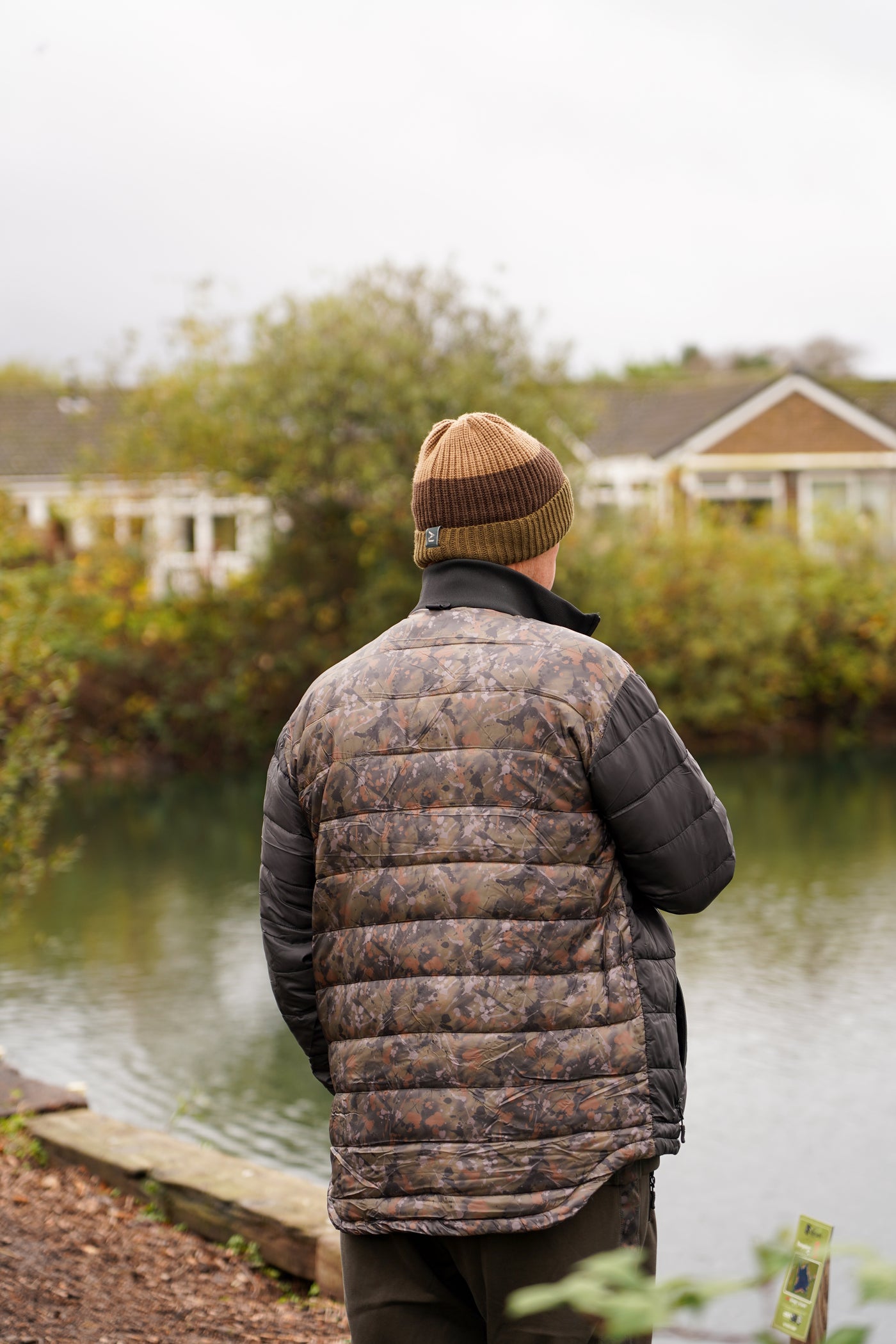 OMC One More Cast Date Knight Splash Camo Puffer Jacket