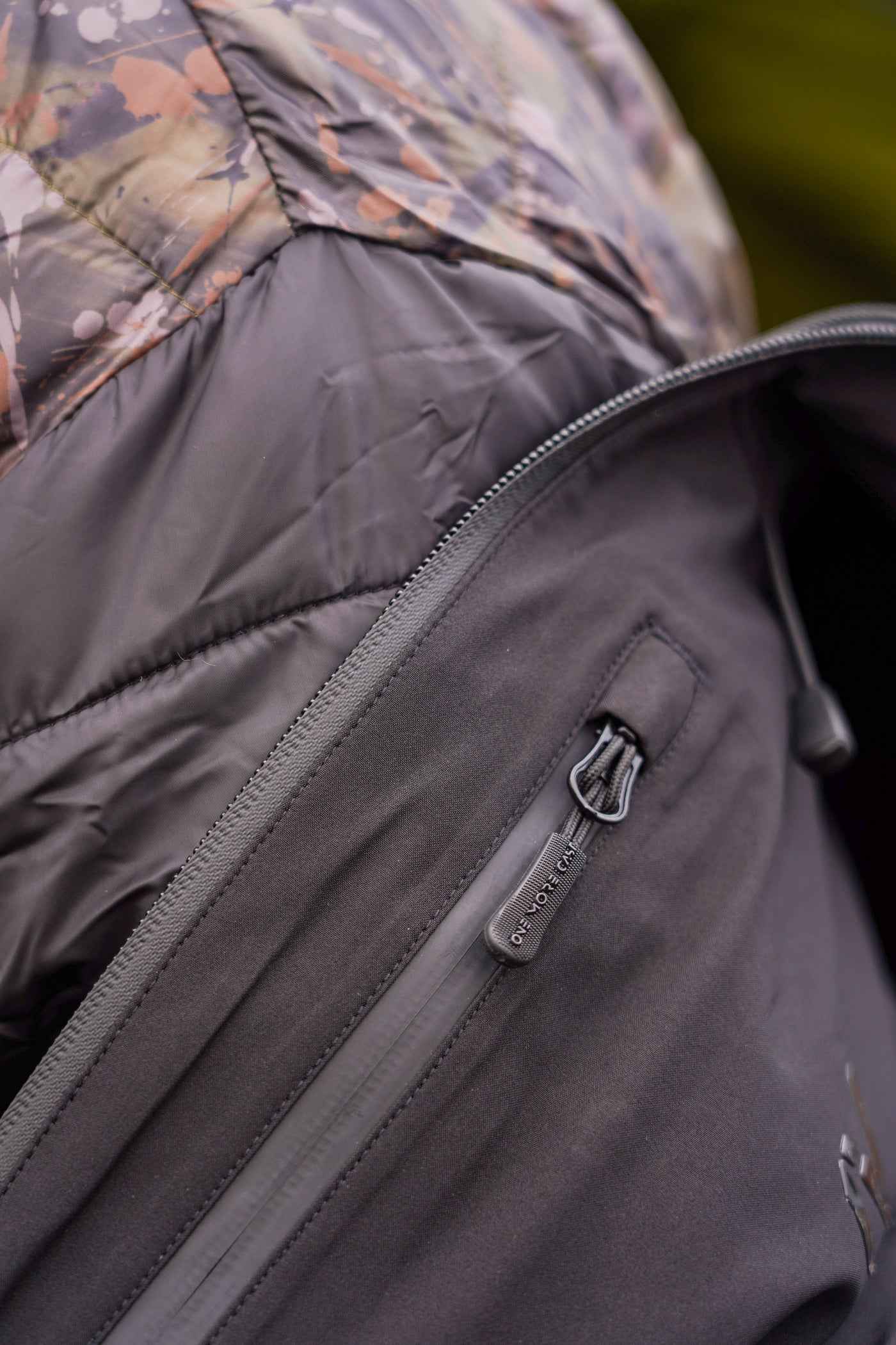 OMC One More Cast Date Knight Splash Camo Puffer Jacket