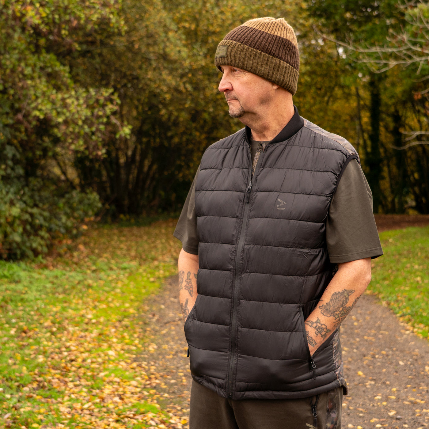 OMC One More Cast Date Knight Splash Camo Gilet