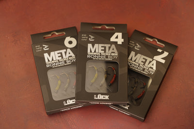 OMC One More Cast META Lock Hook Ronnie Boy Hi Viz micro barbed barbless size 6 4 2