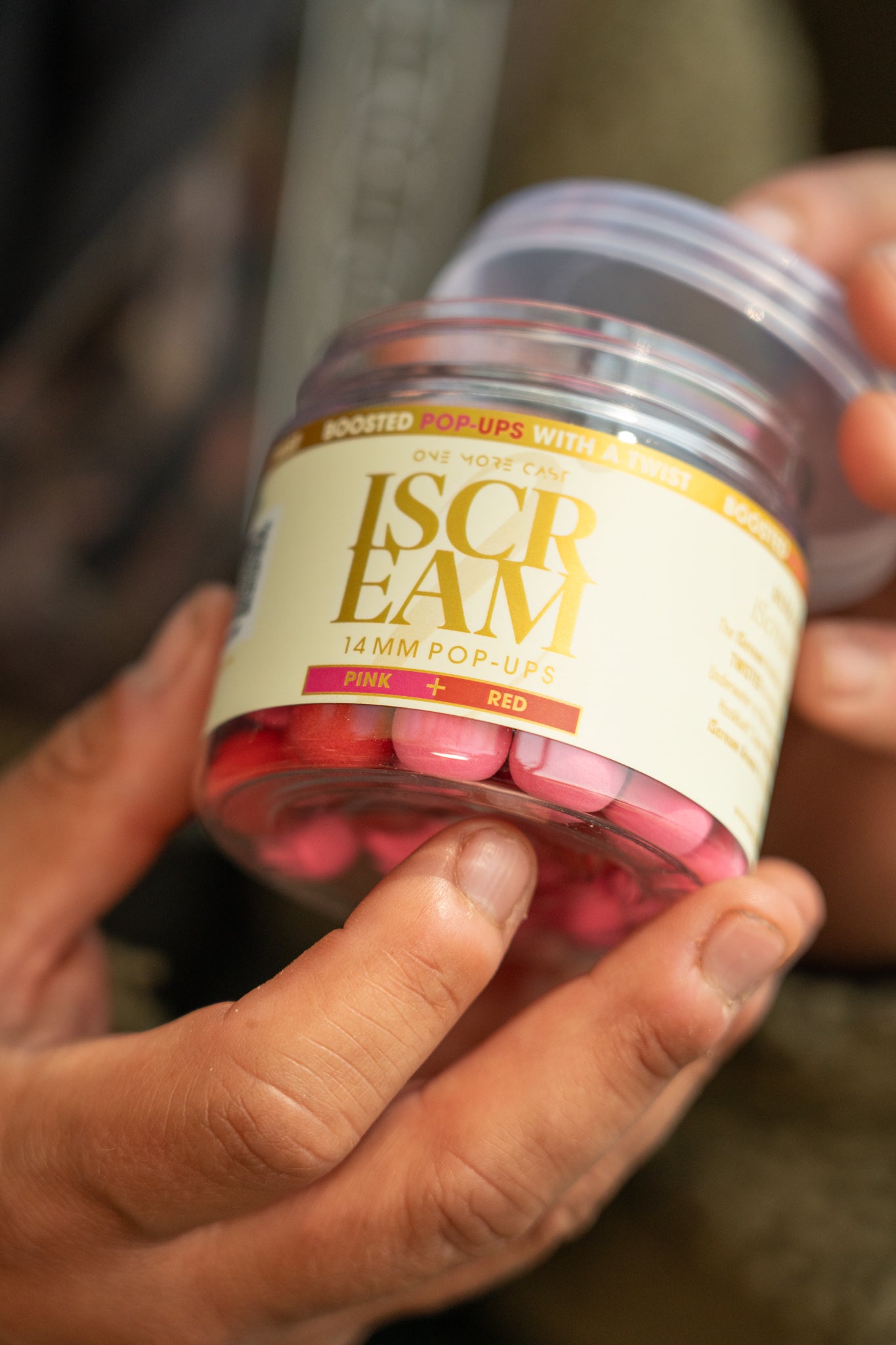 iScream Boosted Fluoro pop Ups 14mm White Pink Yellow Red OMC One More Cast