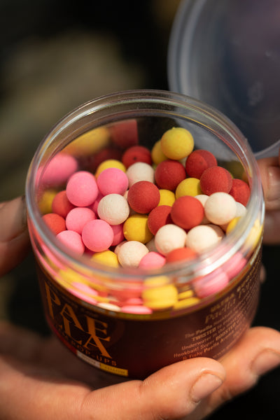 Paella Boosted Fluoro Pop Ups Mini 10mm Pink Red Yellow White OMC One More Cast