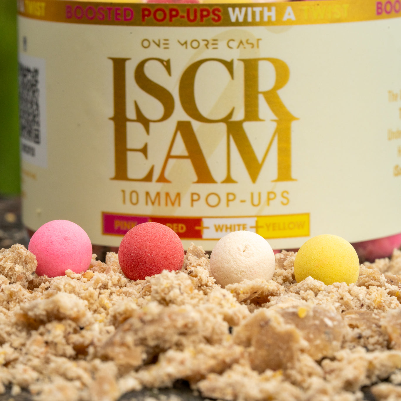iScream Boosted Mini Fluoro Pop Ups 10mm White Pink Yellow Red OMC One More Cast