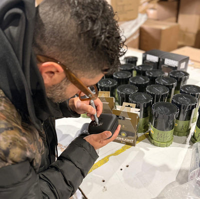 OMC HIGHTLIGHT HEAD TORCH SIGNED LIMITED EDITION