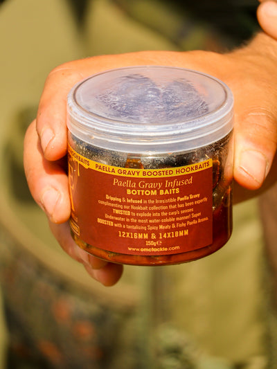 OMC One More Cast Bait Paella infused Gravy dumbells hard hookers hardened