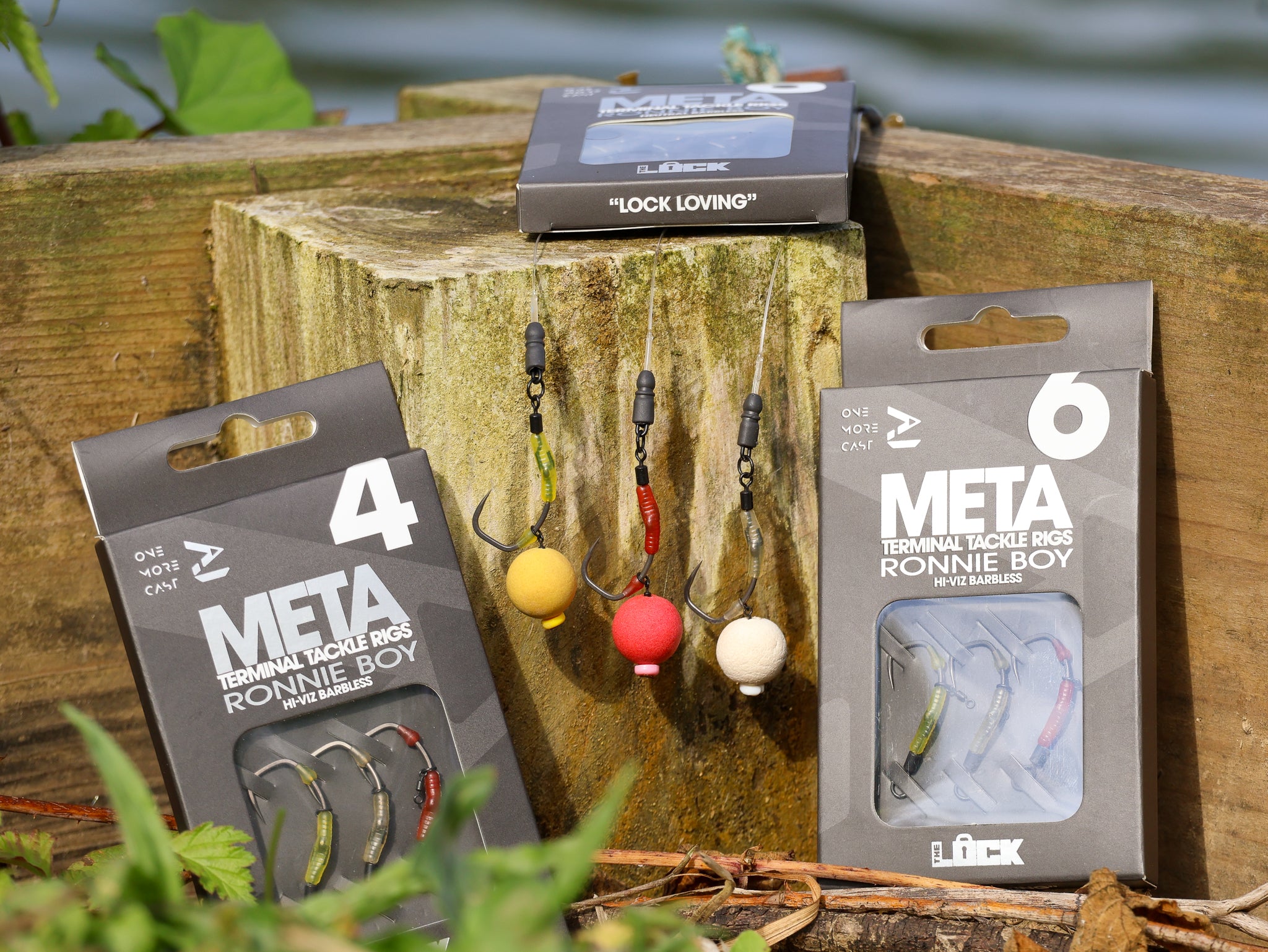 OMC One More Cast META Lock Hook Ronnie Boy Hi Viz micro barbed barbless size 6 4 2