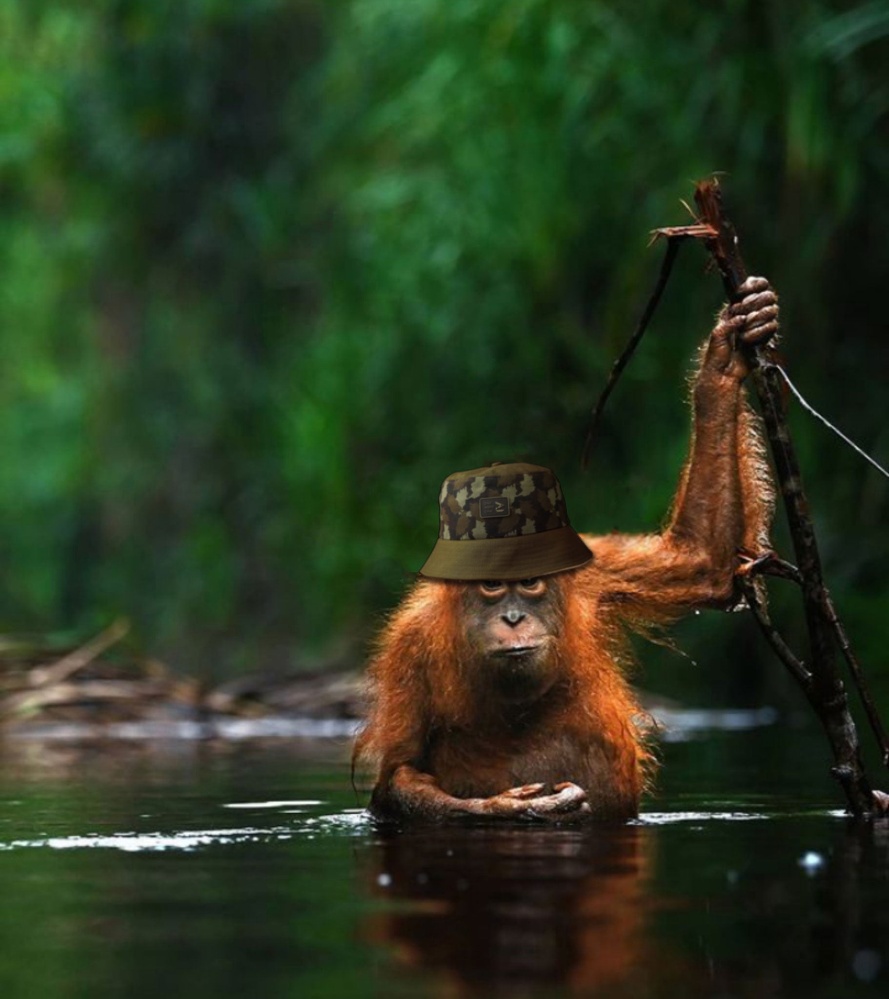 One More Cast Splashleaf Bucket Hat