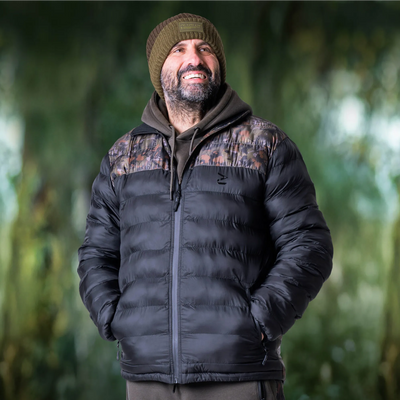 OMC One More Cast Date Knight Splash Camo Puffer Jacket