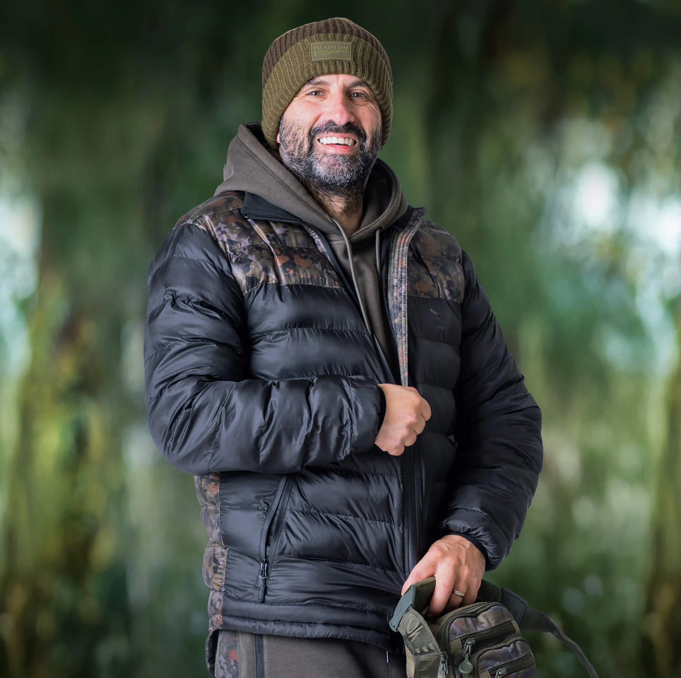 OMC One More Cast Date Knight Splash Camo Puffer Jacket