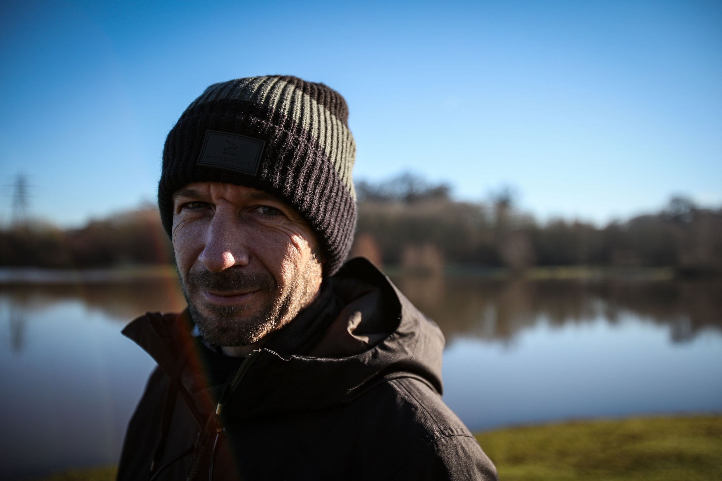 Big Head Beanie - Black Stripe