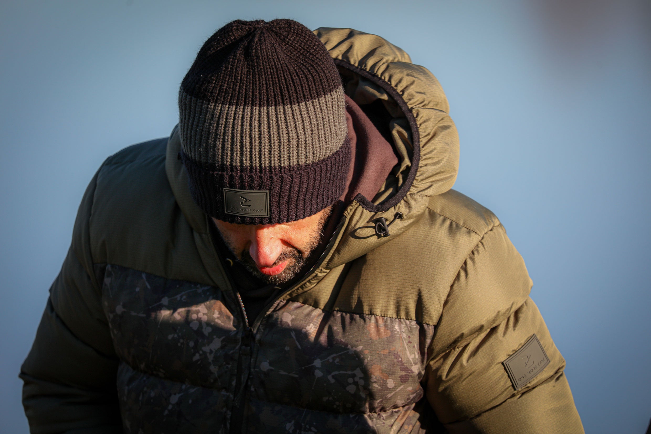 Big Head Beanie - Black Stripe (Water Repellent Technology)
