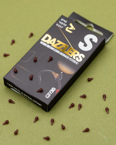 Dazzlers Worm Brown Long Distance Hookbead