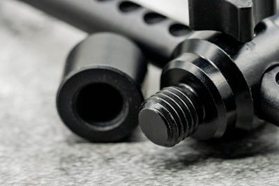 Elbowz Black Anodised Aluminium (Pair)