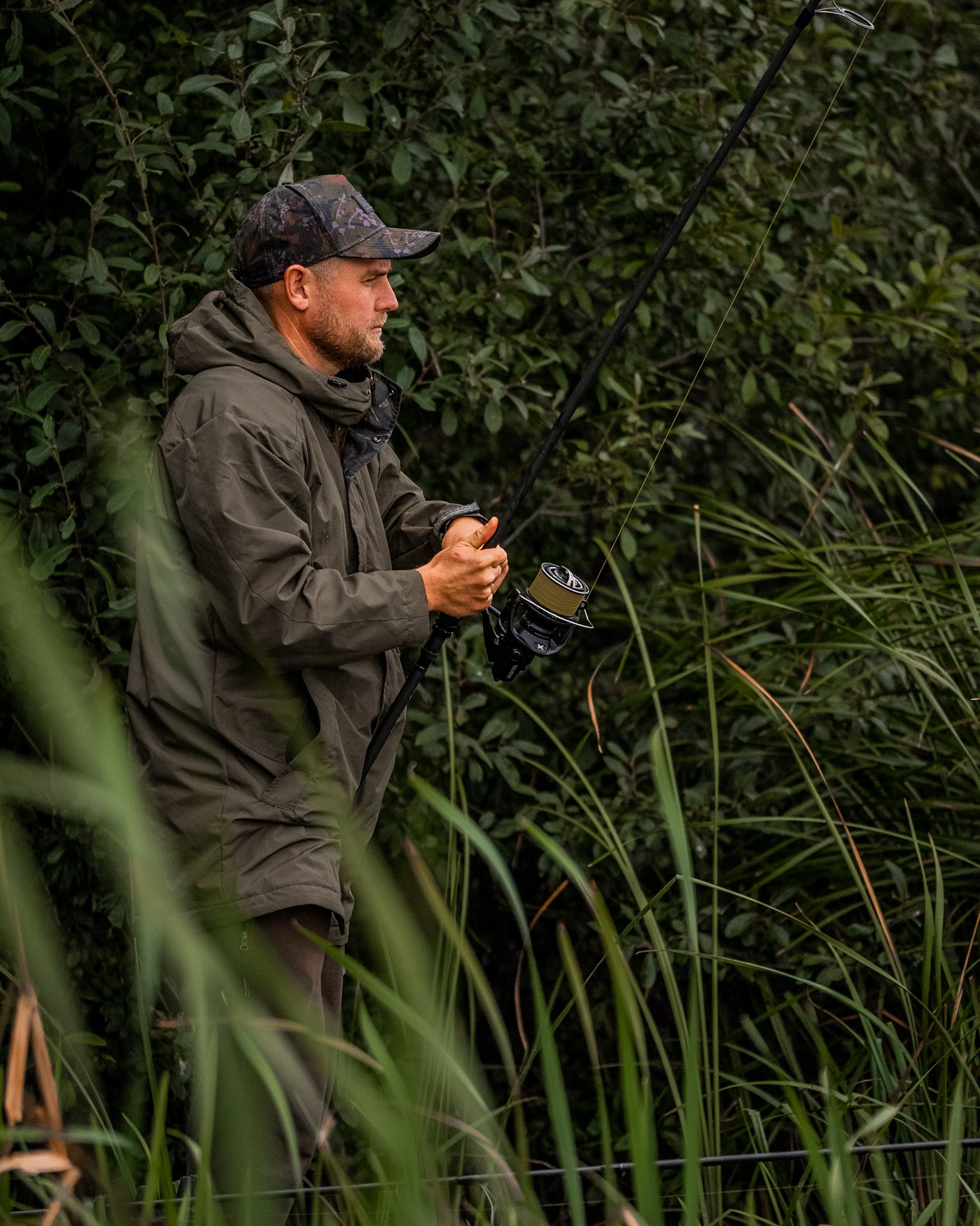 Forest Green Mrigal Spring Water Resistant Jacket