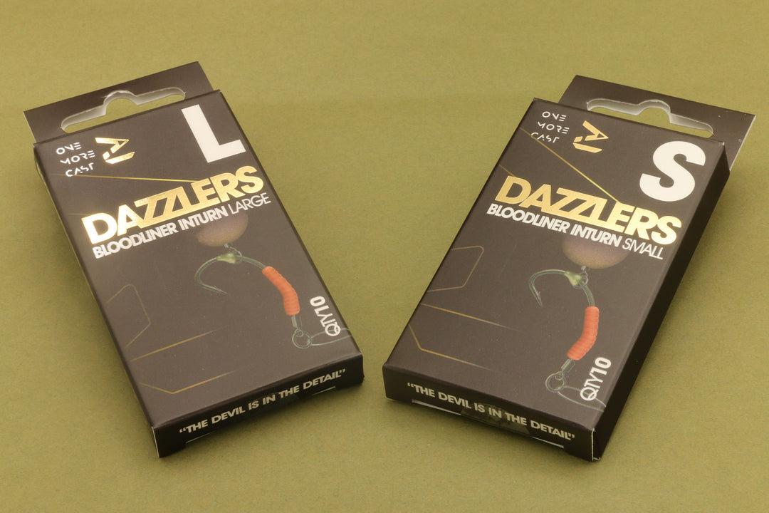 thumbnail image 2 of One More Cast OMC Dazzlers Bloodliners - 10 Pack Inturn Fishing Hooks For Carp 2 of 12