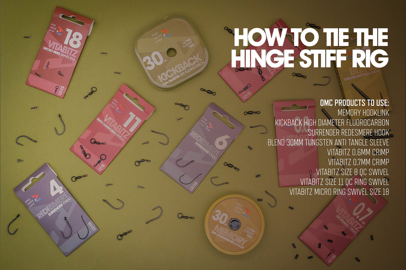 The Hinge Stiff Rig Pack – ONE MORE CAST